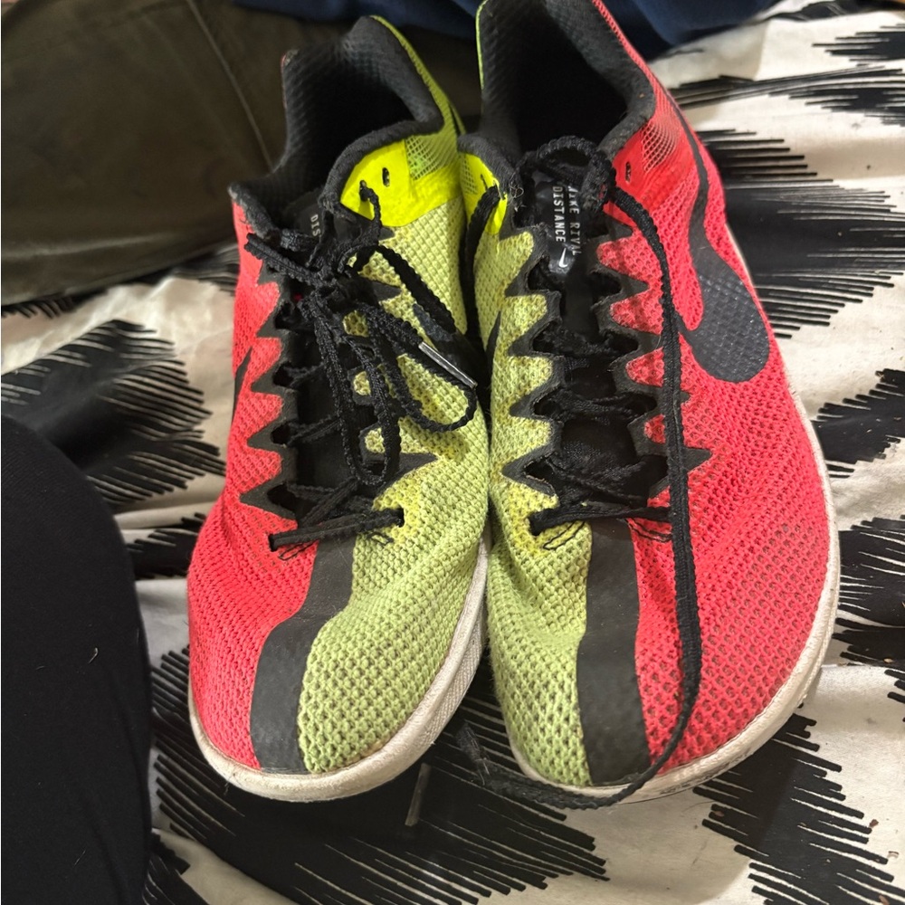 Nike Dual-Tone Red and Green Sneakers